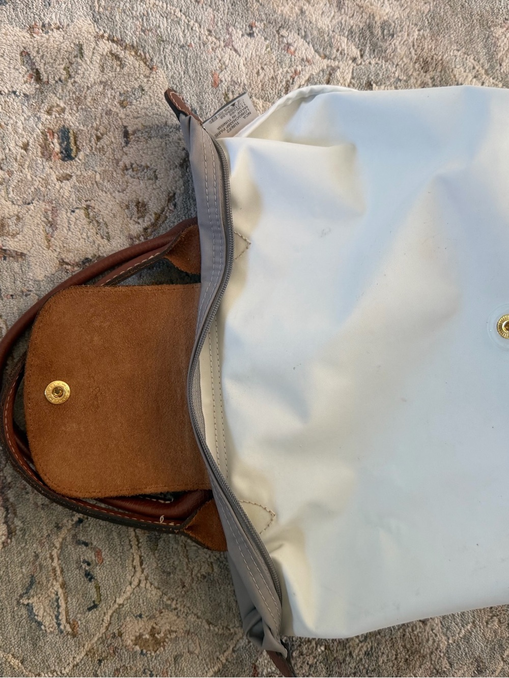 Longchamp Light Gray Purse - Picture 8 of 11